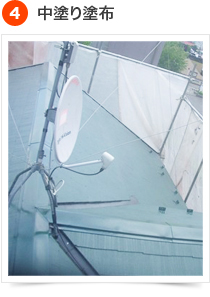 コロニアルの手順  4) 中塗り塗布